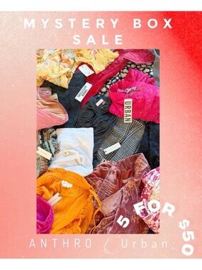 Urban Outfitters Anthropologie NWT Reseller Inventory Mystery Box 5 Pieces Women